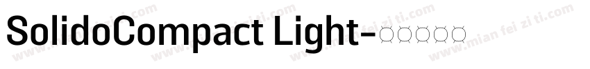 SolidoCompact Light字体转换